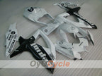 Kit de carénage injecté pour GSX R600 08-10 - Blanc, Noir - Jordan #OYO87905390