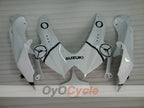 Kit de carénage injecté pour GSX R600 08-10 - Blanc, Noir - Jordan #OYO87905390