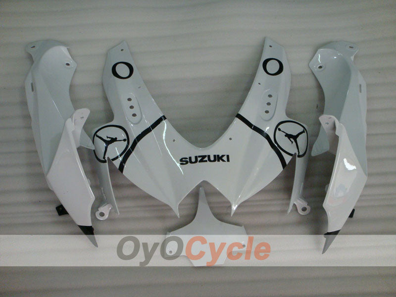 Kit de carénage à injection pour GSX R750 08-10 - Blanc, Noir - Jordan #OYO87905433