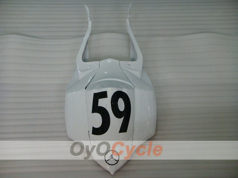 Kit de carénage à injection pour GSX R750 08-10 - Blanc, Noir - Jordan #OYO87905433