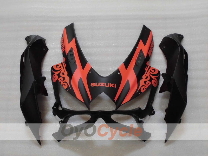 Kit de carénage injecté pour GSX R600 08-10 - Orange, Noir, Mat - Corona #OYO87905391
