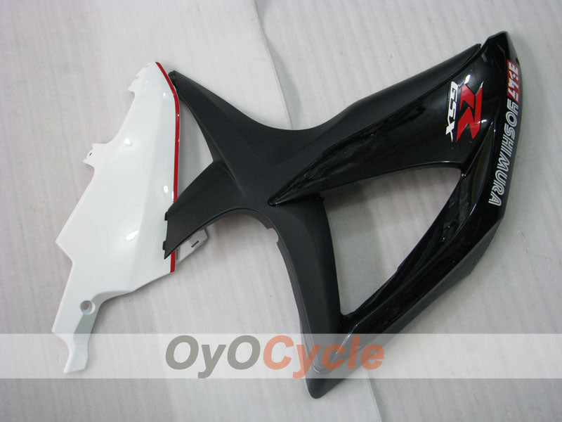 Kit de carénage injecté pour GSX R600 08-10 - Blanc, Noir - YOSHIMURA #OYO87905392