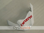 Kit de carénage injecté pour GSX R600 08-10 - Rouge vin, Blanc - Style d'origine #OYO87905393