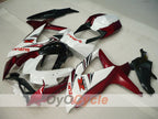Kit de carénage à injection pour GSX R750 08-10 - Couleur rouge vin, Blanc - Style d'usine #OYO87905437