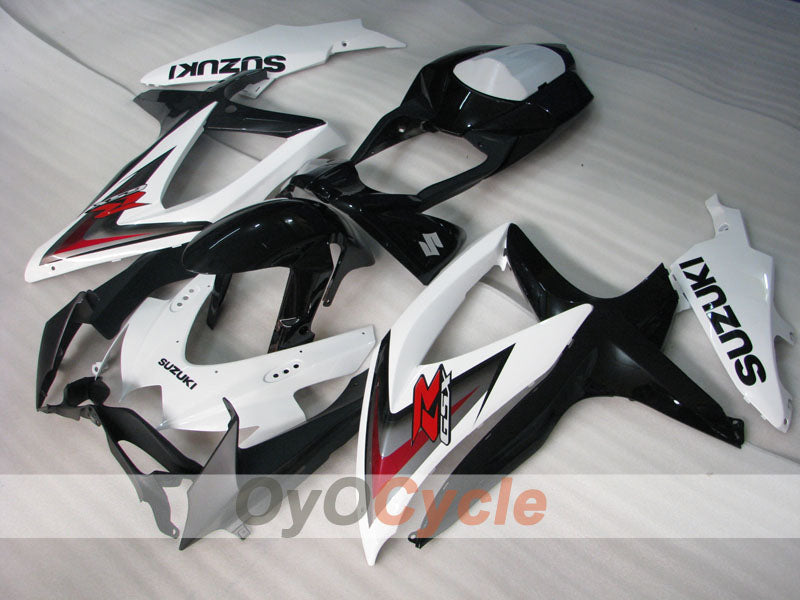 Kit de carénage à injection pour GSX R750 08-10 - Blanc, Noir - Style d'usine #OYO87905438 Image secondaire du produit