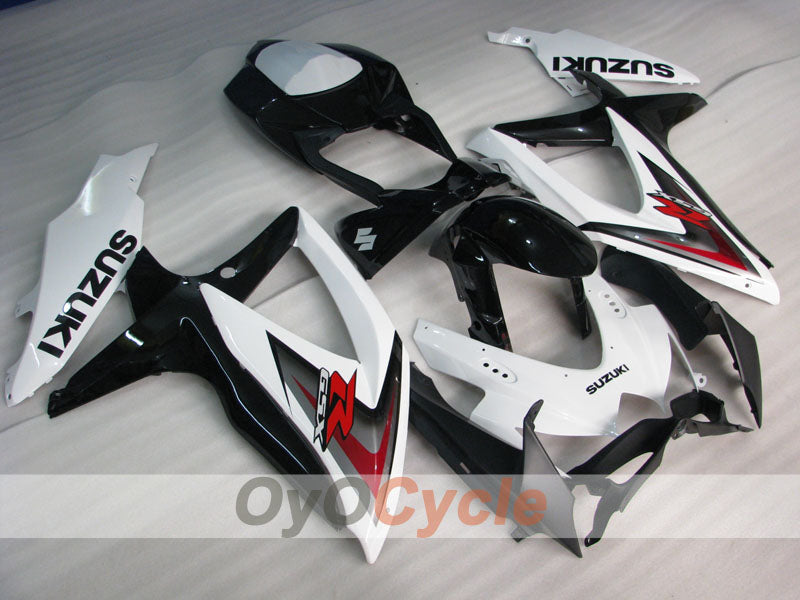 Kit de carénage à injection pour GSX R750 08-10 - Blanc, Noir - Style d'usine #OYO87905438 Image principale du produit