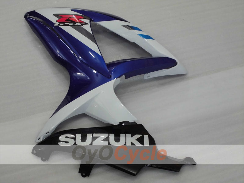 Kit de carénage injecté pour GSX R600 08-10 - Bleu, Blanc, Noir - Style d'origine #OYO87905396