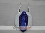 Kit de carénage injecté pour GSX R600 08-10 - Bleu, Blanc, Noir - Style d'origine #OYO87905396