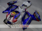 Kit de carénage injecté pour GSX R600 08-10 - Bleu, Blanc - VIRU #OYO87905399