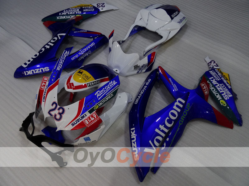 Kit de carénage à injection pour GSX R750 08-10 - Bleu, Blanc - Voltcom #OYO87905443 Image principale du produit
