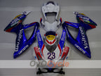 Kit de carénage à injection pour GSX R750 08-10 - Bleu, Blanc - Voltcom #OYO87905443