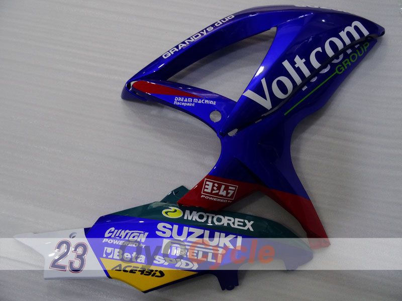 Kit de carénage à injection pour GSX R750 08-10 - Bleu, Blanc - Voltcom #OYO87905443