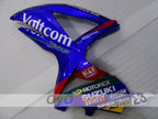 Kit de carénage à injection pour GSX R750 08-10 - Bleu, Blanc - Voltcom #OYO87905443