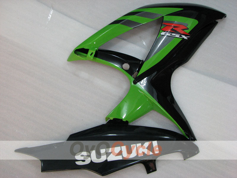 Kit de carénage à injection pour GSX R600 08-10 - Vert, blanc, noir - Style d’origine #OYO87905404