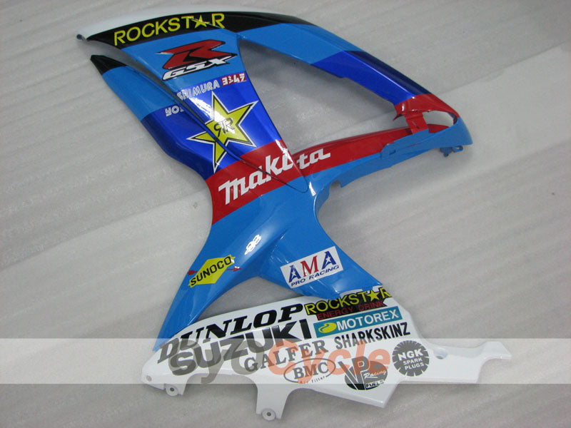 Kit de carénage à injection pour GSX R750 08-10 - Bleu, Noir - Rockstar #OYO87905449