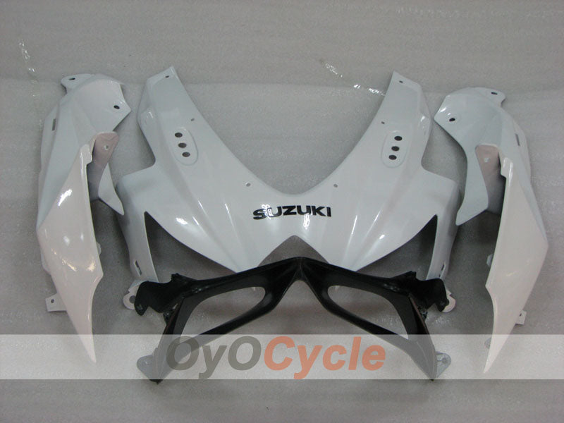 Kit de carénage à injection pour GSX R600 08-10 - Blanc, noir - Style d’origine #OYO87905406