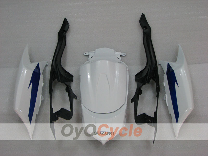 Kit de carénage à injection pour GSX R750 08-10 - Blanc, Noir - Style d'origine #OYO87905450
