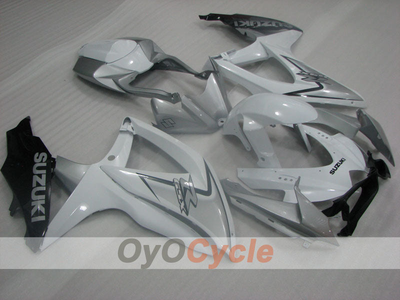 Kit de carénage à injection pour GSX R600 08-10 - Blanc, gris - Style d’origine #OYO87905407 Image principale du produit