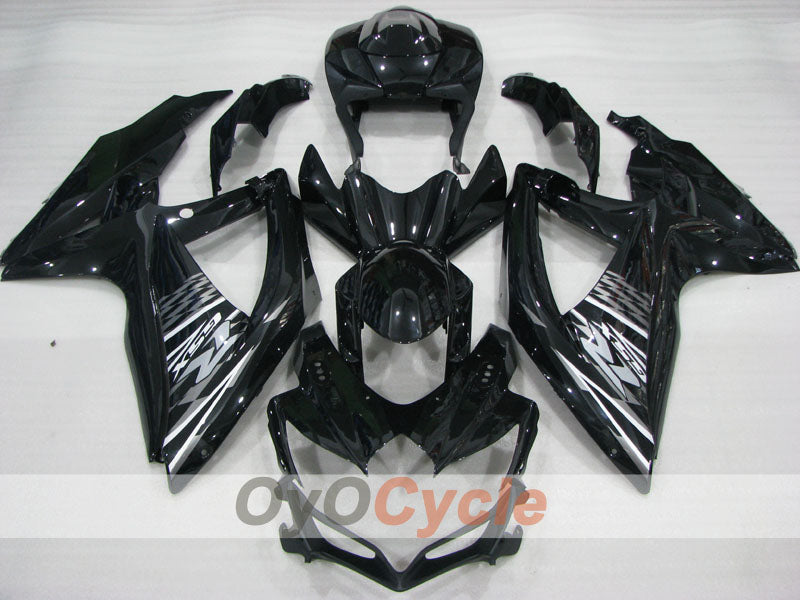 Kit de carénage à injection pour GSX R600 08-10 - Noir - Style d’origine #OYO87905408