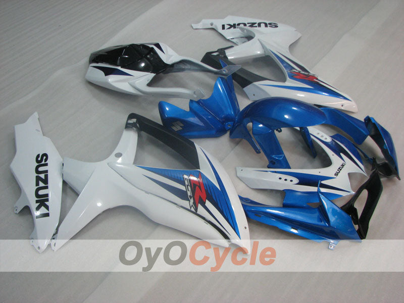 Kit de carénages à injection pour GSX R750 08-10 - Bleu, Blanc - Style d'origine #OYO87905453 Image principale du produit