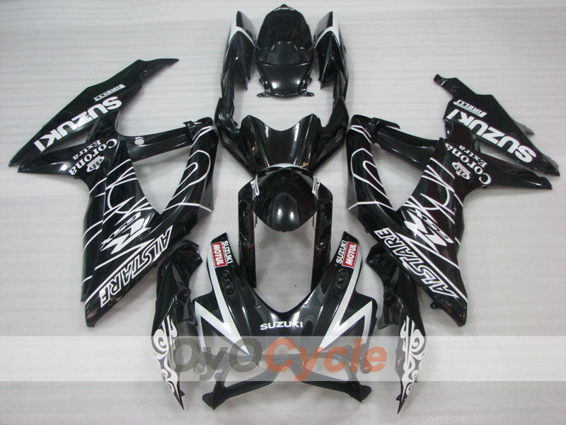 Kit de carénage à injection pour GSX R600 08-10 - Noir - Corona #OYO87905410