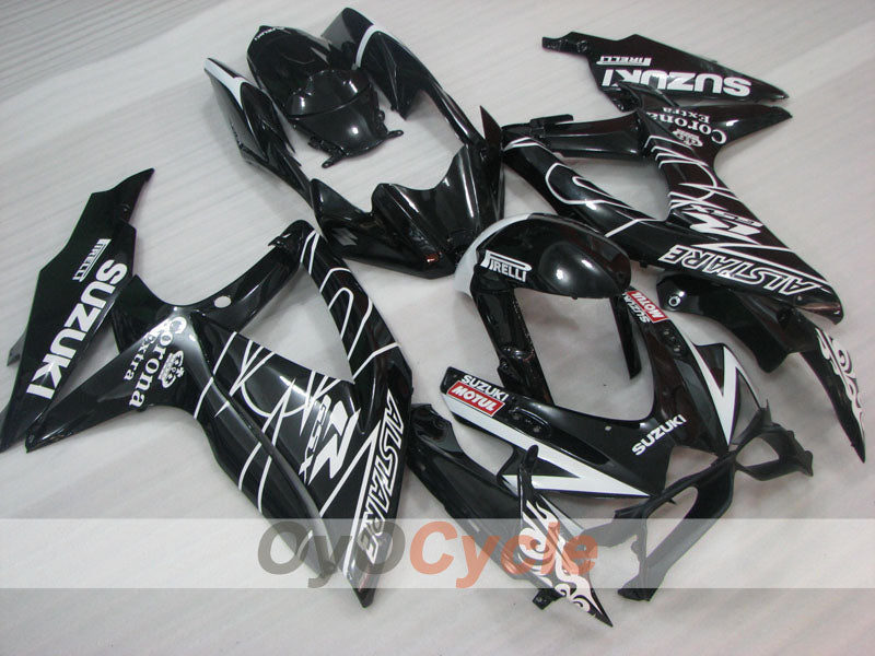 Kit de carénages à injection pour GSX R750 08-10 - Noir - Corona #OYO87905454 Image principale du produit