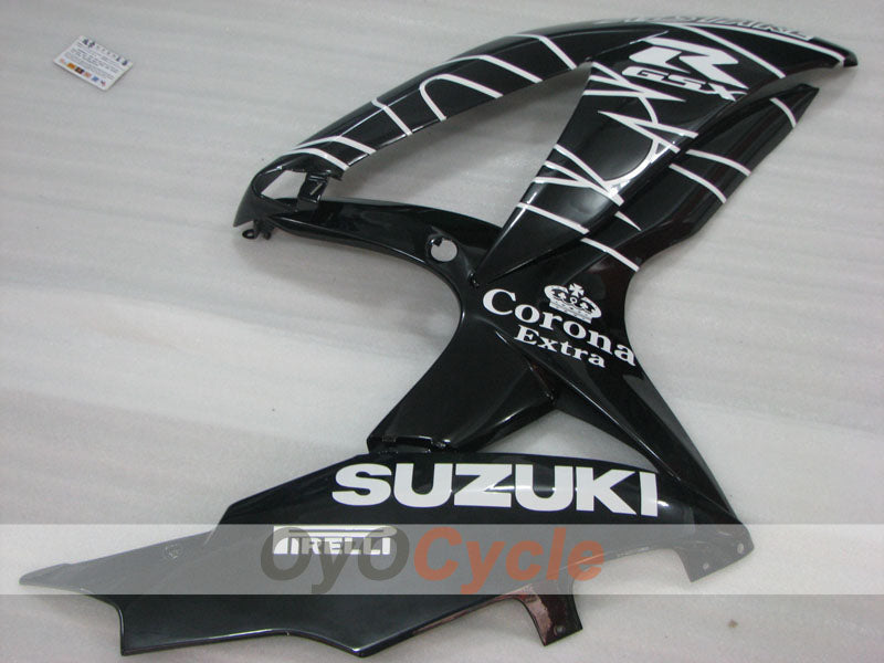 Kit de carénage à injection pour GSX R600 08-10 - Noir - Corona #OYO87905410