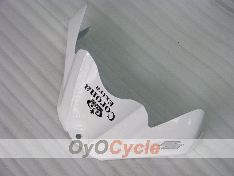 Kit de carénage à injection pour GSX R600 08-10 - Blanc, noir - Corona #OYO87905411