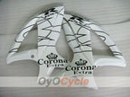 Kit de carénages à injection pour GSX R750 08-10 - Blanc, Noir - Corona #OYO87905456