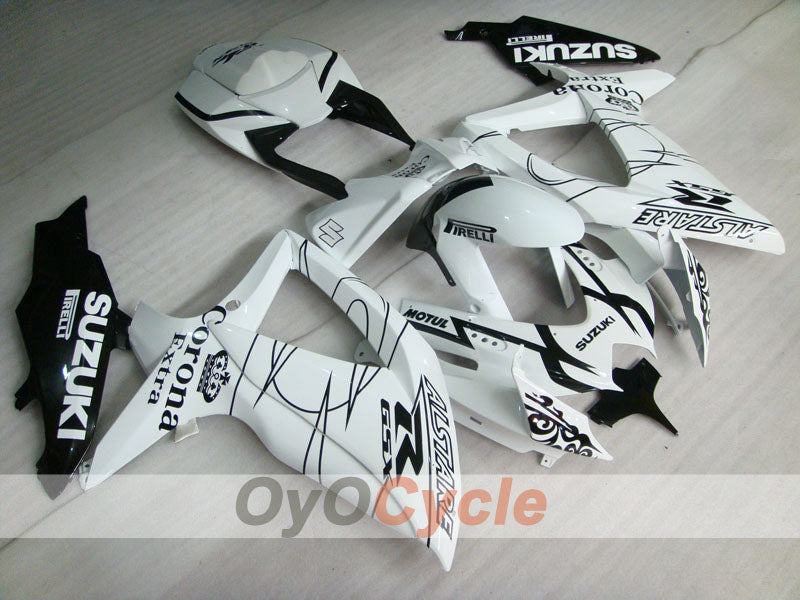 Kit de carénage à injection pour GSX R600 08-10 - Blanc, noir - Corona #OYO87905413 Image principale du produit