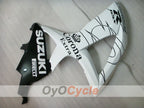Kit de carénage à injection pour GSX R600 08-10 - Blanc, noir - Corona #OYO87905413