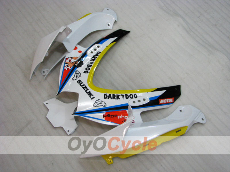 Kit de carénages à injection pour GSX R750 08-10 - Bleu, Blanc - Dark Dog #OYO87905458