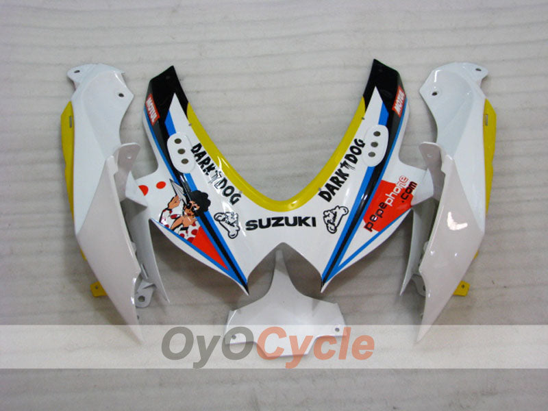 Kit de carénage à injection pour GSX R600 08-10 - Bleu, blanc - Dark Dog #OYO87905414