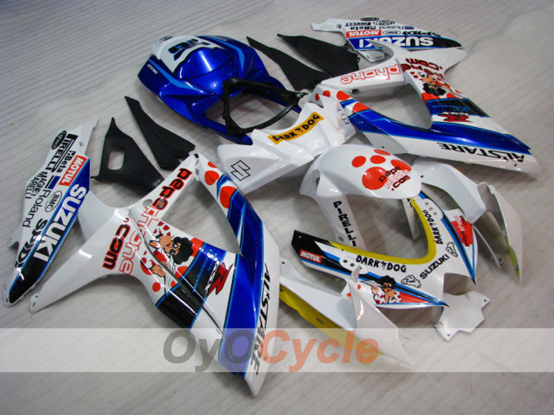 Kit de carénage à injection pour GSX R600 08-10 - Bleu, blanc - Dark Dog #OYO87905414 Image secondaire du produit