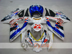 Kit de carénages à injection pour GSX R750 08-10 - Bleu, Blanc - Dark Dog #OYO87905458