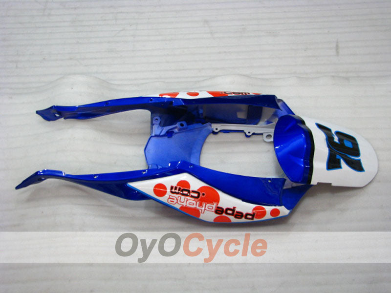 Kit de carénages à injection pour GSX R750 08-10 - Bleu, Blanc - Dark Dog #OYO87905458
