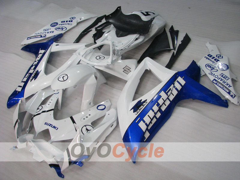 Kit de carénage à injection pour GSX R600 08-10 - Bleu, blanc - Jordan #OYO87905415 Image principale du produit
