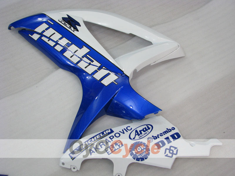 Kit de carénage à injection pour GSX R600 08-10 - Bleu, blanc - Jordan #OYO87905415