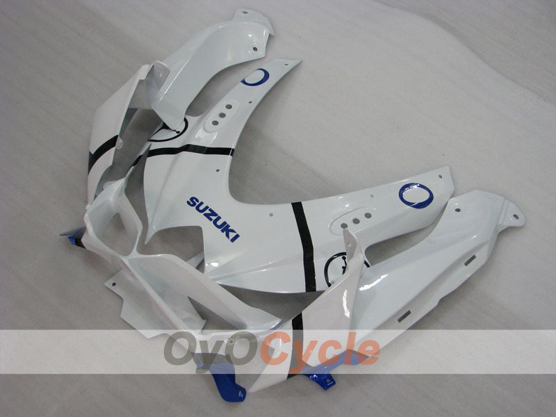 Kit de carénages à injection pour GSX R750 08-10 - Bleu, Blanc - Jordan #OYO87905459