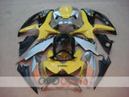 Kit de carénages à injection pour GSX R750 08-10 - Jaune, Argent - Style d'origine #OYO87905461