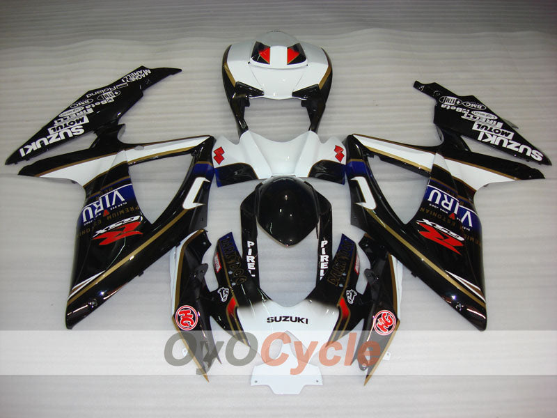 Kit de carénage à injection pour GSX R600 08-10 - Blanc, noir - VIRU #OYO87905418 Image secondaire du produit