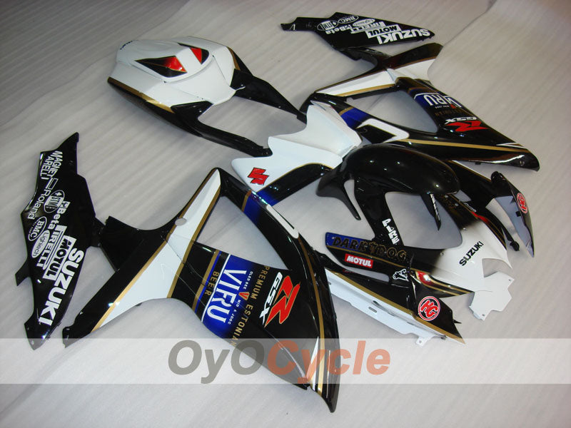 Kit de carénages à injection pour GSX R750 08-10 - Blanc, Noir - Rizla+ #OYO87905462 Image principale du produit