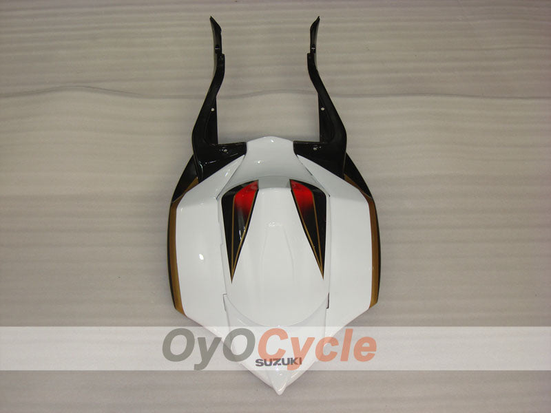 Kit de carénage à injection pour GSX R600 08-10 - Blanc, noir - VIRU #OYO87905418