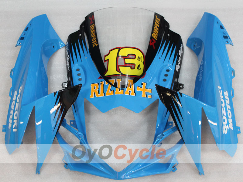 Kit de carénage injecté pour GSX R750 11-26 - Bleu - Rizla+ #OYO87905481
