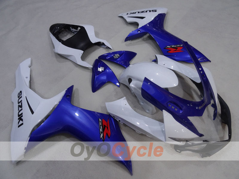 Kit de carénages injectés pour GSX R600 11-26 - Bleu, Blanc - Style usine #OYO87905467 Image secondaire du produit