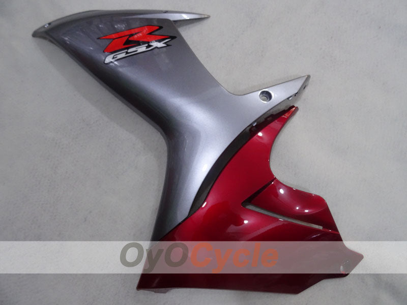 Kit de carénage injecté pour GSX R750 11-26 - Rouge, argenté - Style d'usine #OYO87905486