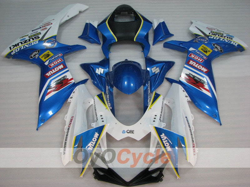 Kit de carénages injectés pour GSX R600 11-26 - Bleu, Blanc - MOTUL #OYO87905471