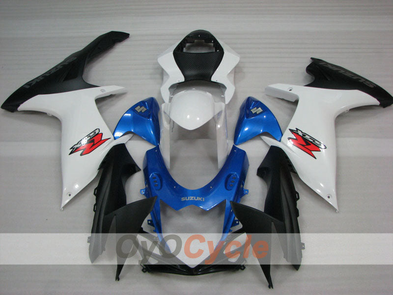 Kit de carénages injectés pour GSX R600 11-26 - Bleu, Blanc, Noir - Style usine #OYO87905473 Image secondaire du produit
