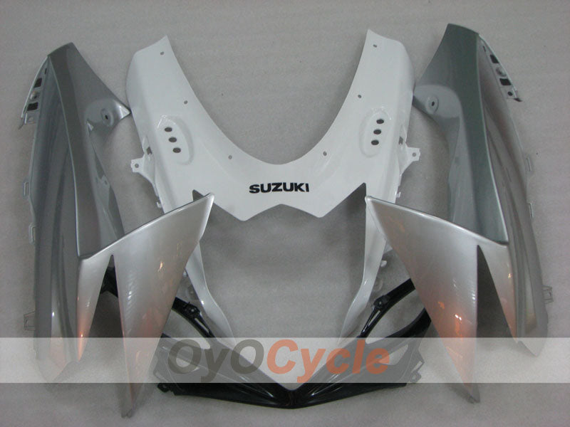 Kit de carénages injectés pour GSX R600 11-26 - Blanc, Argent - Style usine #OYO87905474