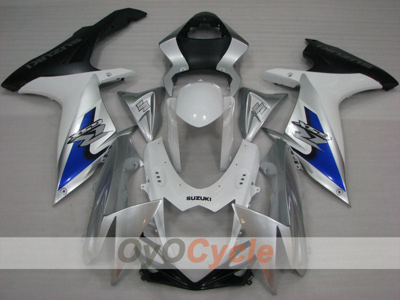 Kit de carénages injectés pour GSX R600 11-26 - Blanc, Argent - Style usine #OYO87905474 Image secondaire du produit